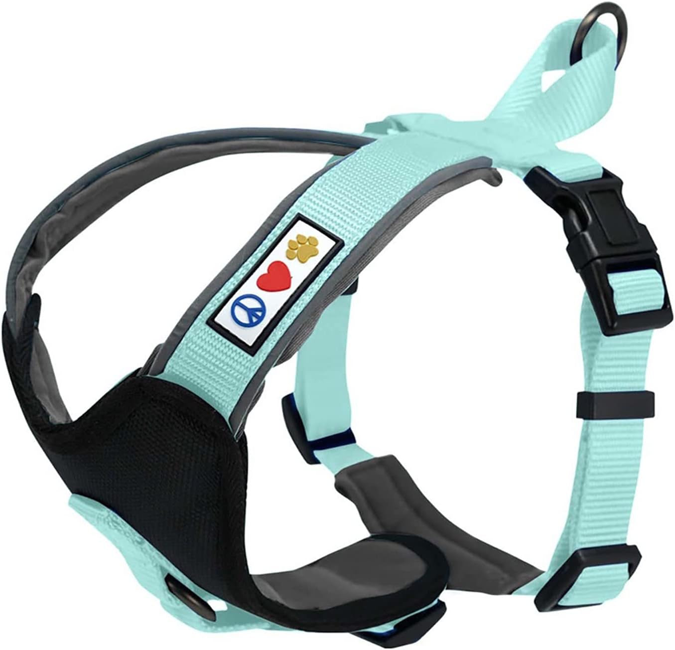 Reflective Dog Harness Padded Dog Harness Provides Comfort Control for a Walk or Running Great Pet Accessories Dog Vest M Medium Teal Dog Harness