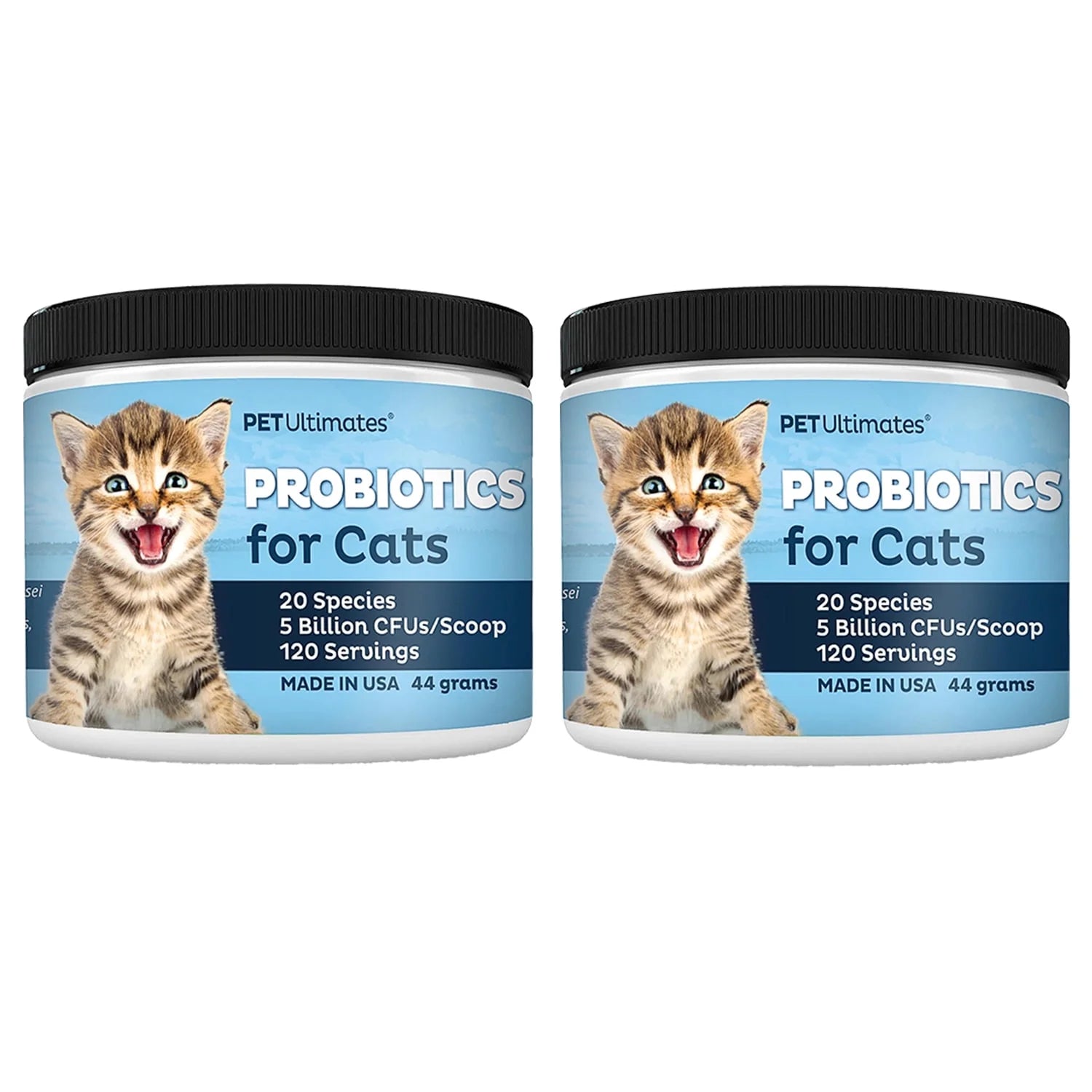 Cat Probiotics Powder with Digestive Enzymes for Cats Digestive Health Supplement 44 Grams - 2 Pack