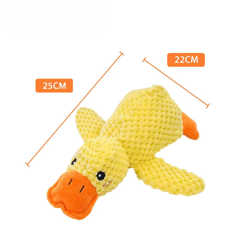 Pet Plush Toys Yellow Rush Duck Dog Toys Plush Bite Resistant Tooth Grinding Sounding Interactive Corgi Pet Products