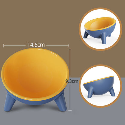 Cat Dog Bowl with Stand Pet Feeding Food Bowls Dogs Bunny Rabbit Nordic Color Feeder Product Supplies Pet Accessories