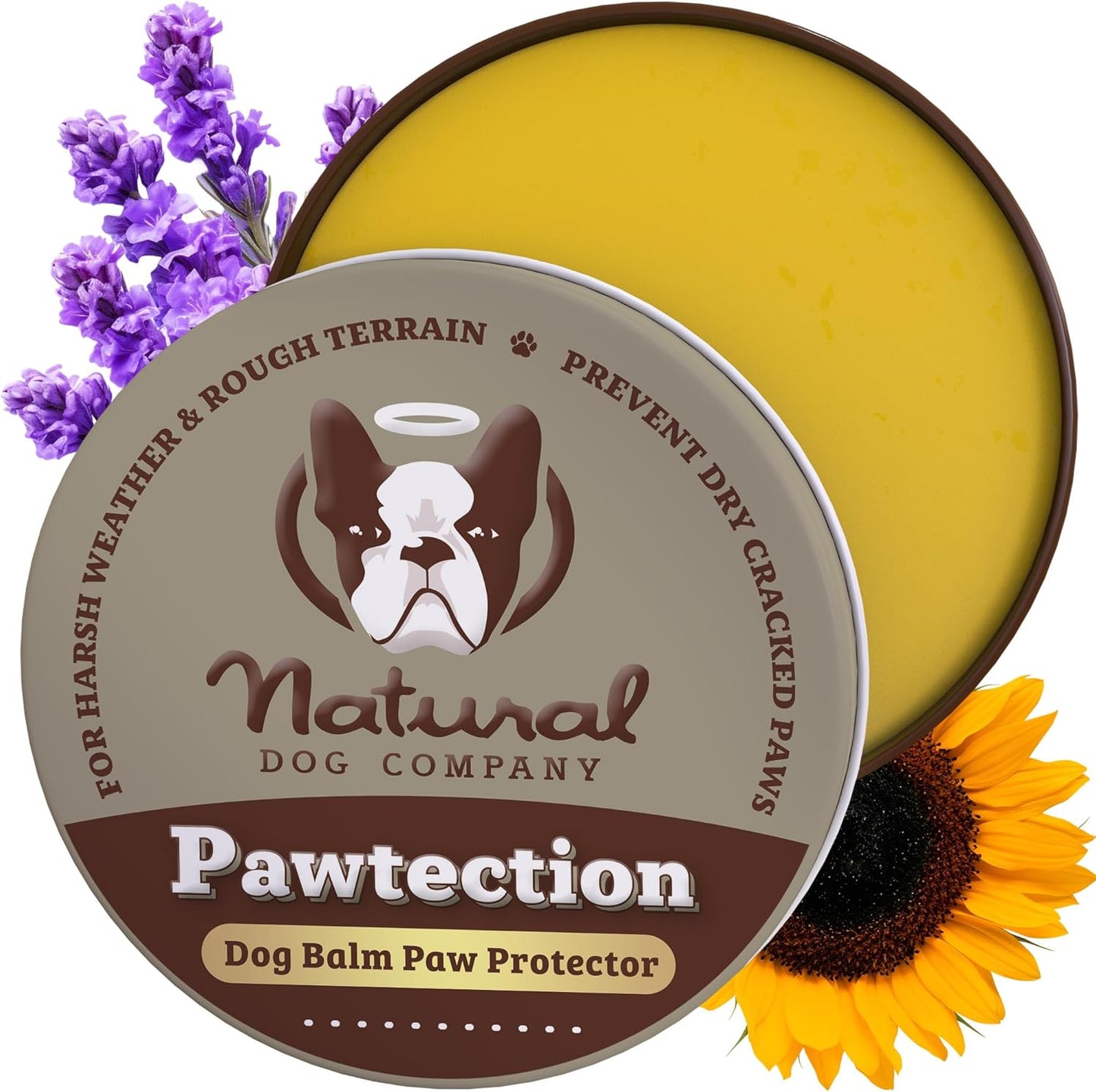 Pawtection, 1 Oz Tin, Veterinarian-Approved, All-Natural Dog Paw Balm and Moisturizer, Nourishing Dog Paw Protector for Rough Terrain and Harsh Temperatures