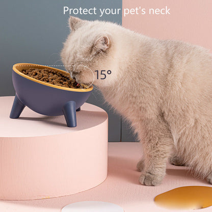 Cat Dog Bowl with Stand Pet Feeding Food Bowls Dogs Bunny Rabbit Nordic Color Feeder Product Supplies Pet Accessories